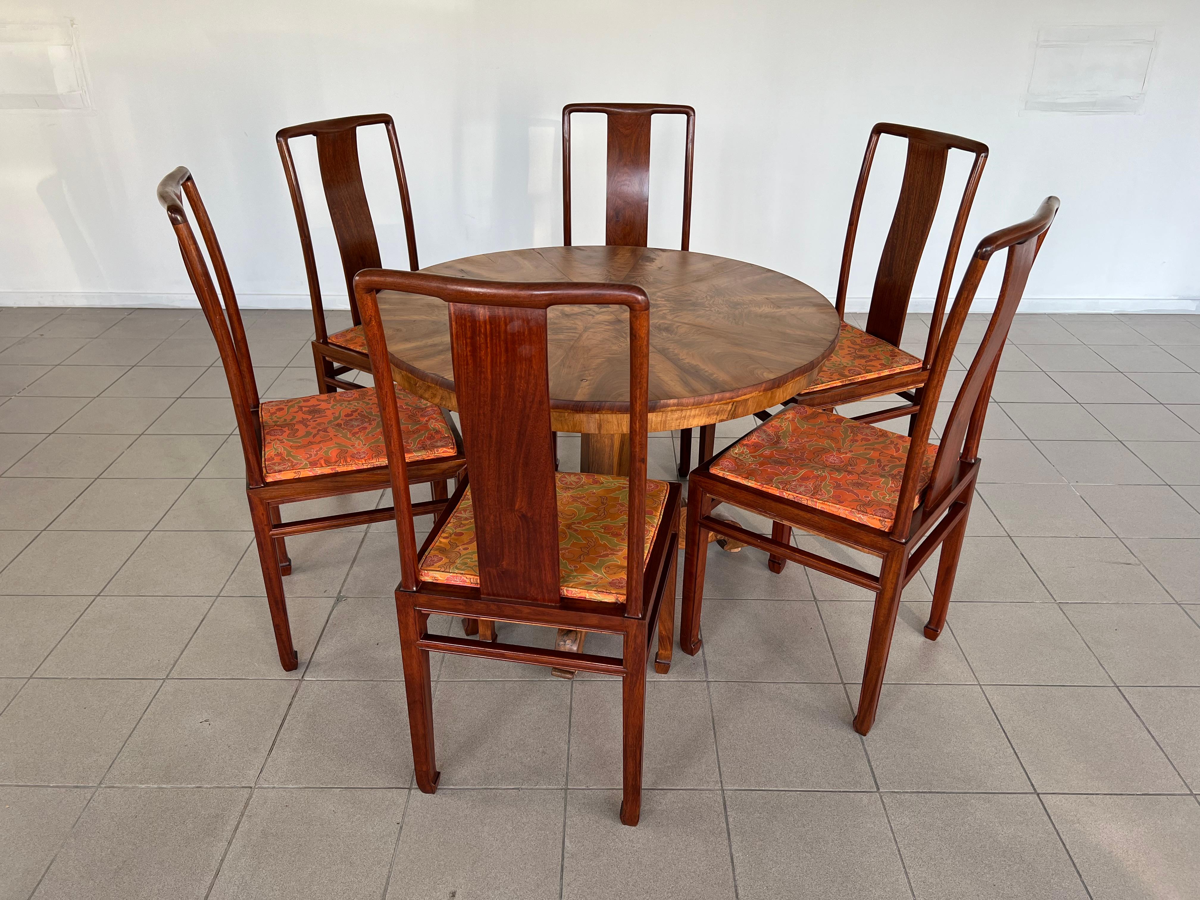 Vintage Chinoiserie Dining Chairs - Set of 6 3
