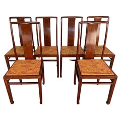 Vintage Chinoiserie Dining Chairs - Set of 6