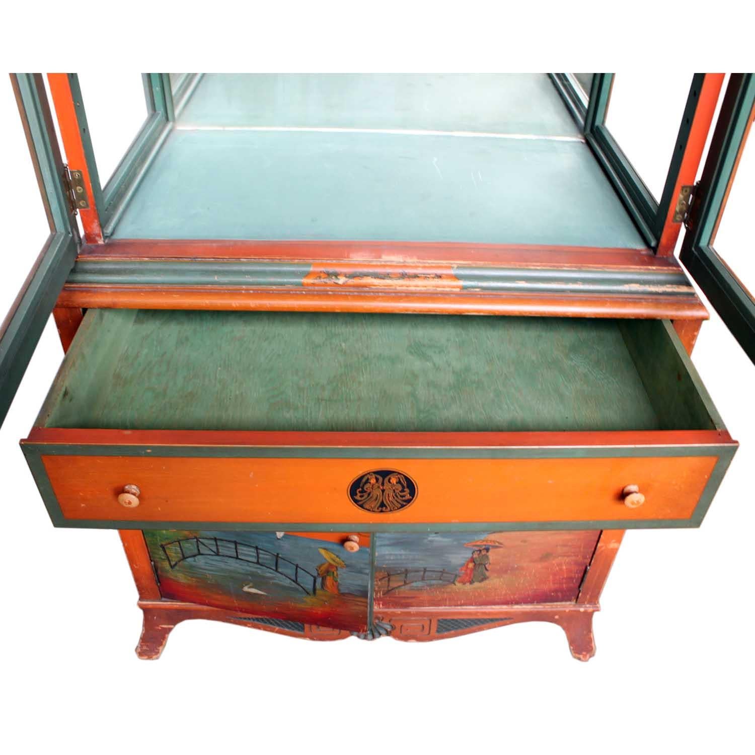 Vintage Chinoiserie Display Case For Sale 6
