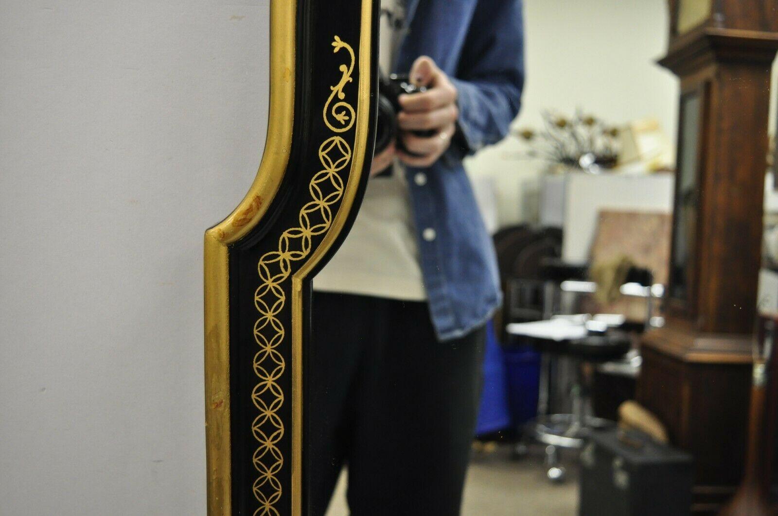 black and gold wall mirror