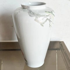 Vintage Chinoiserie Hand Painted Porcelain Bavaria Vase