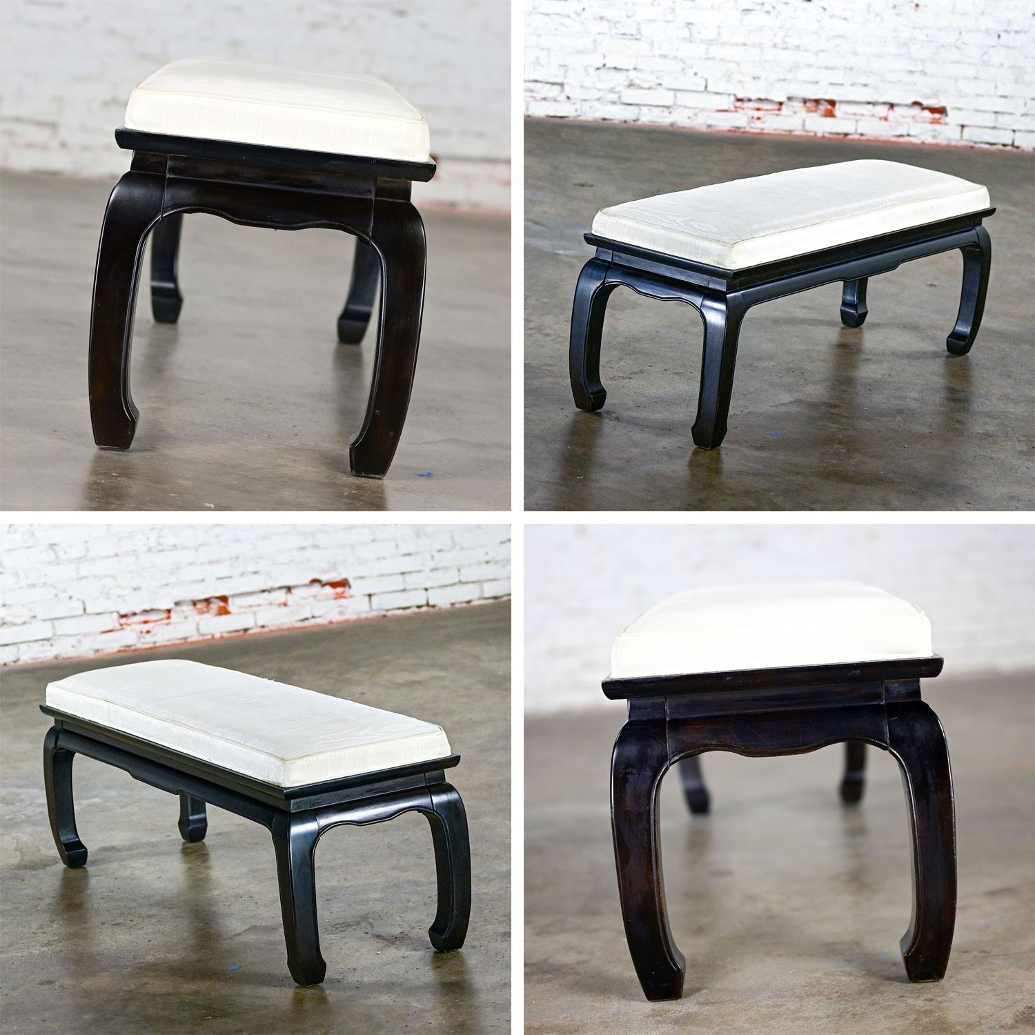 Banc vintage de style chinoiseries Ming de Raymond Sobota pour Century Furniture en vente 3