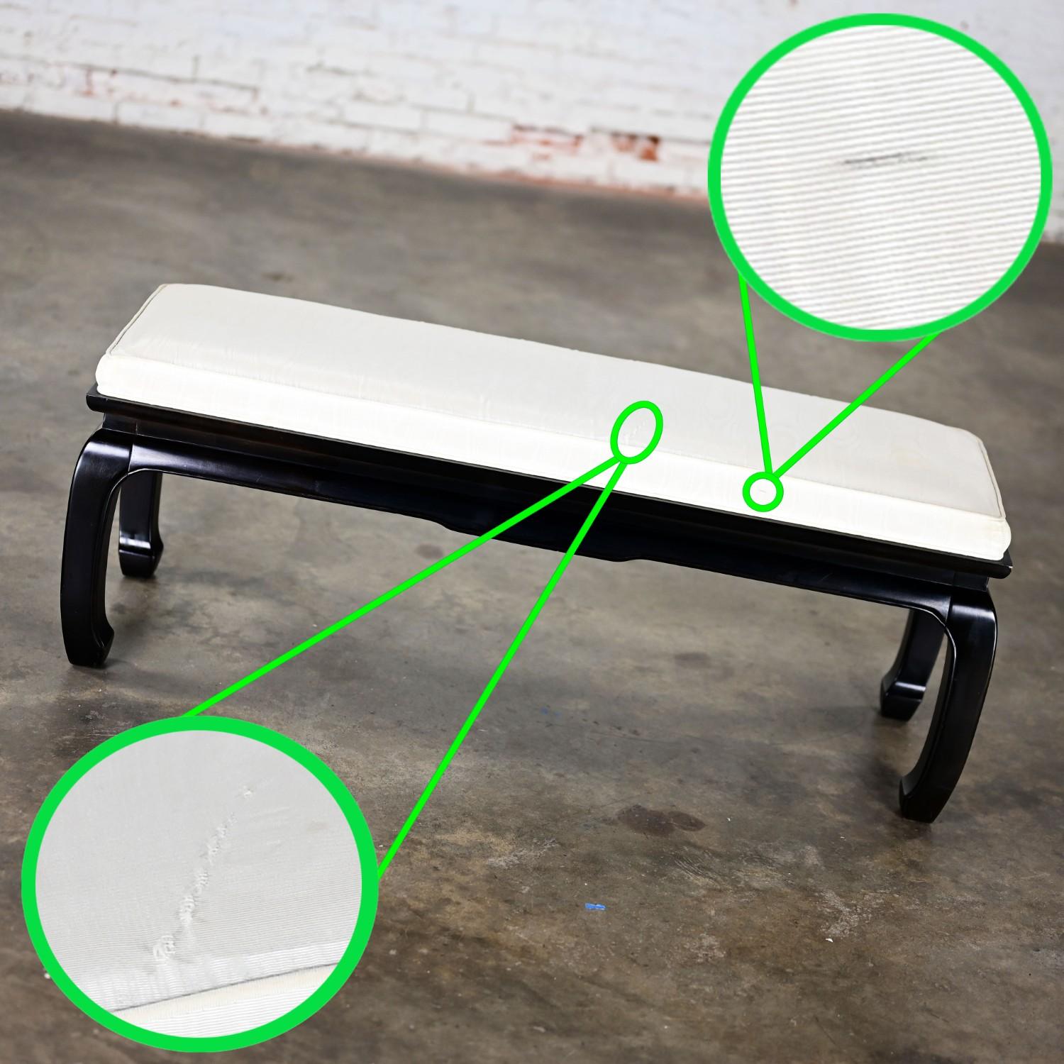 Banc vintage de style chinoiseries Ming de Raymond Sobota pour Century Furniture en vente 8