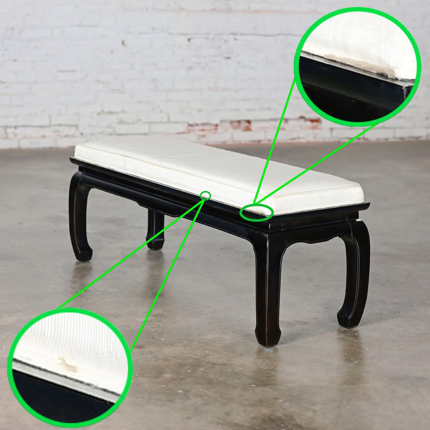 Banc vintage de style chinoiseries Ming de Raymond Sobota pour Century Furniture en vente 9
