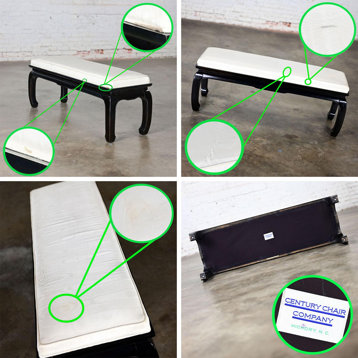 Banc vintage de style chinoiseries Ming de Raymond Sobota pour Century Furniture en vente 10