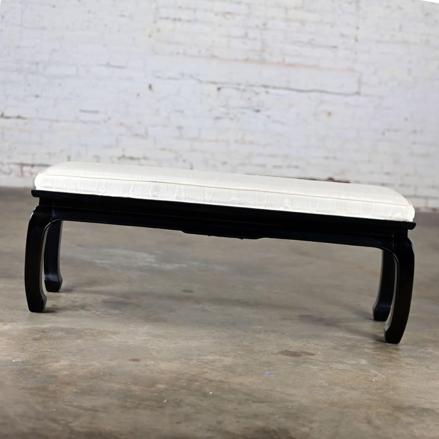 Américain Banc vintage de style chinoiseries Ming de Raymond Sobota pour Century Furniture en vente