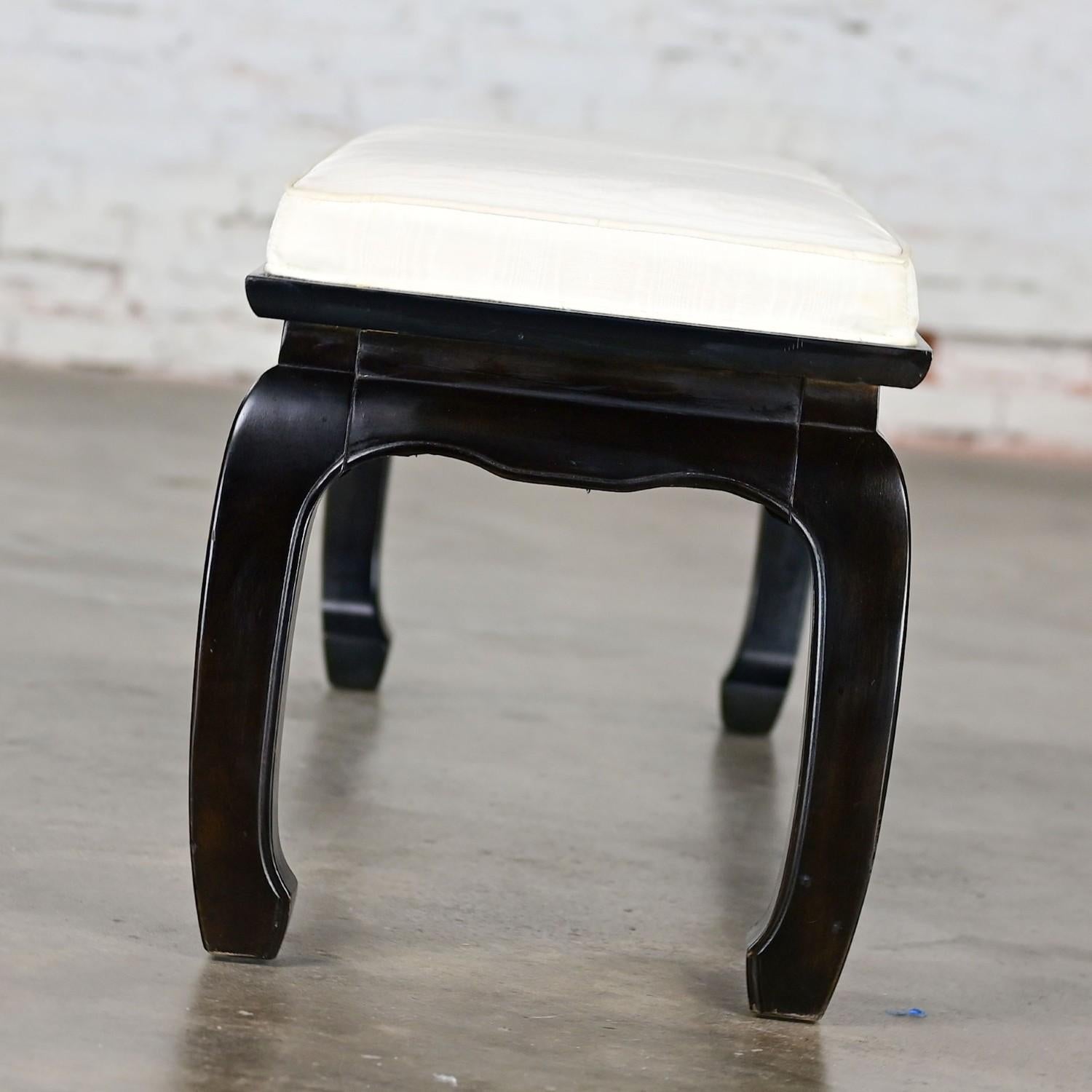 Laqué Banc vintage de style chinoiseries Ming de Raymond Sobota pour Century Furniture en vente
