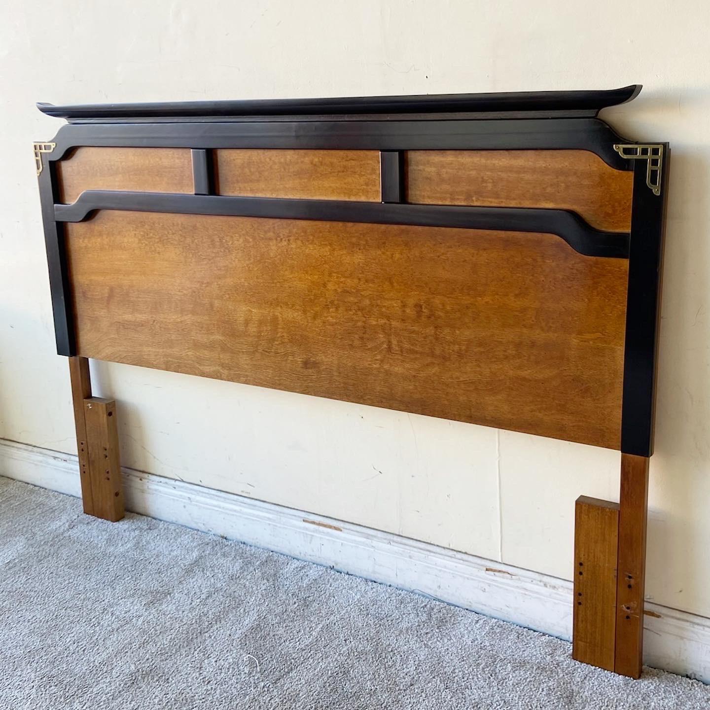 American Vintage Chinoiserie Queen Headboard by Bassett Furniture