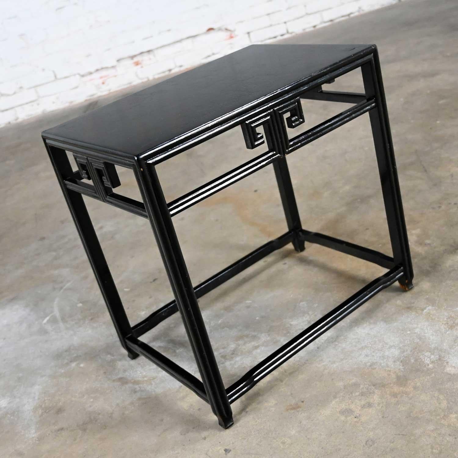 black painted end tables