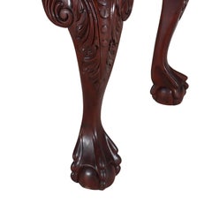 Vintage Chippendale Carved Mahogany Long Bench C1940