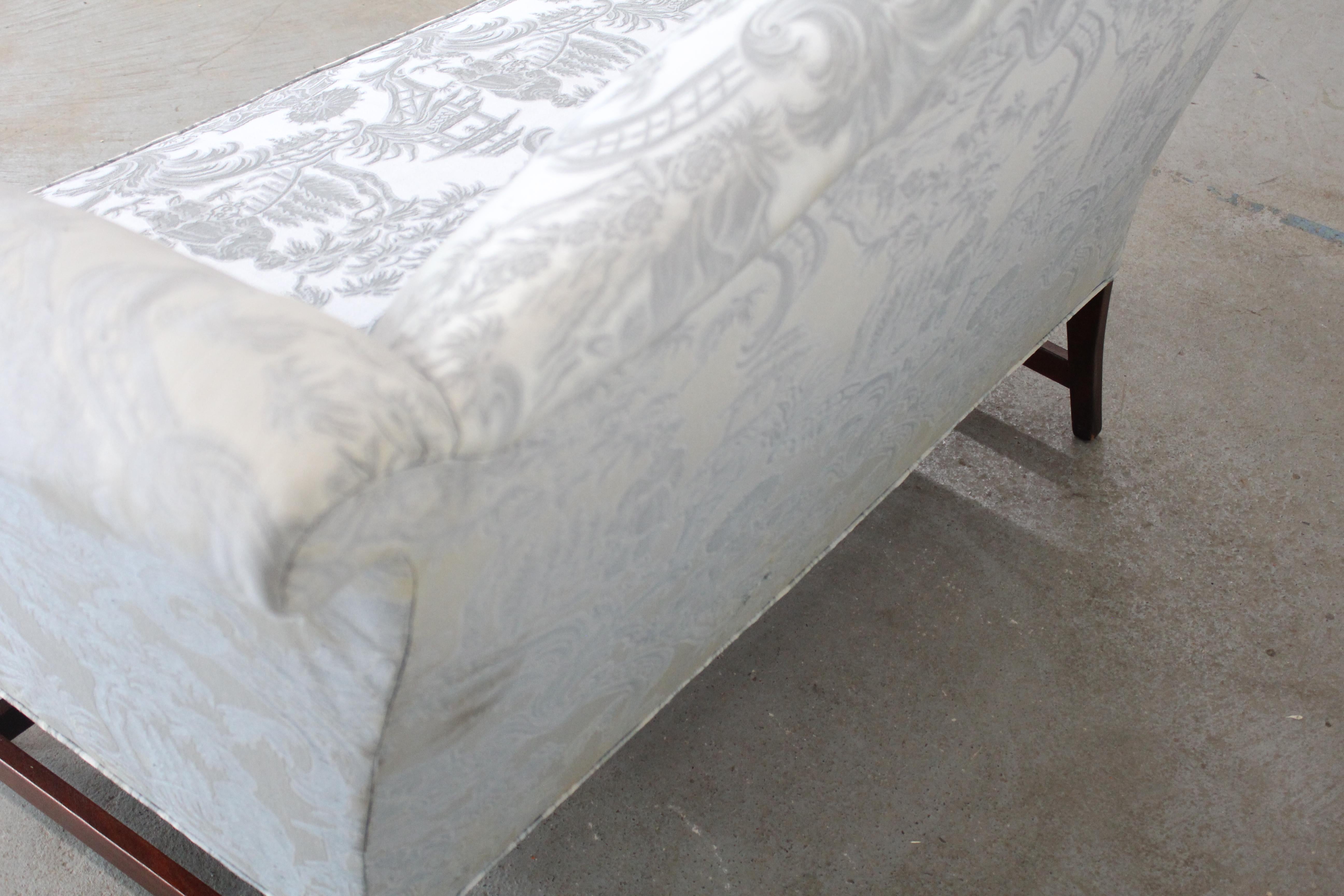 Vintage Chippendale Chinese Camelback Love Seat/Sofa by Hickory Chair Co 3