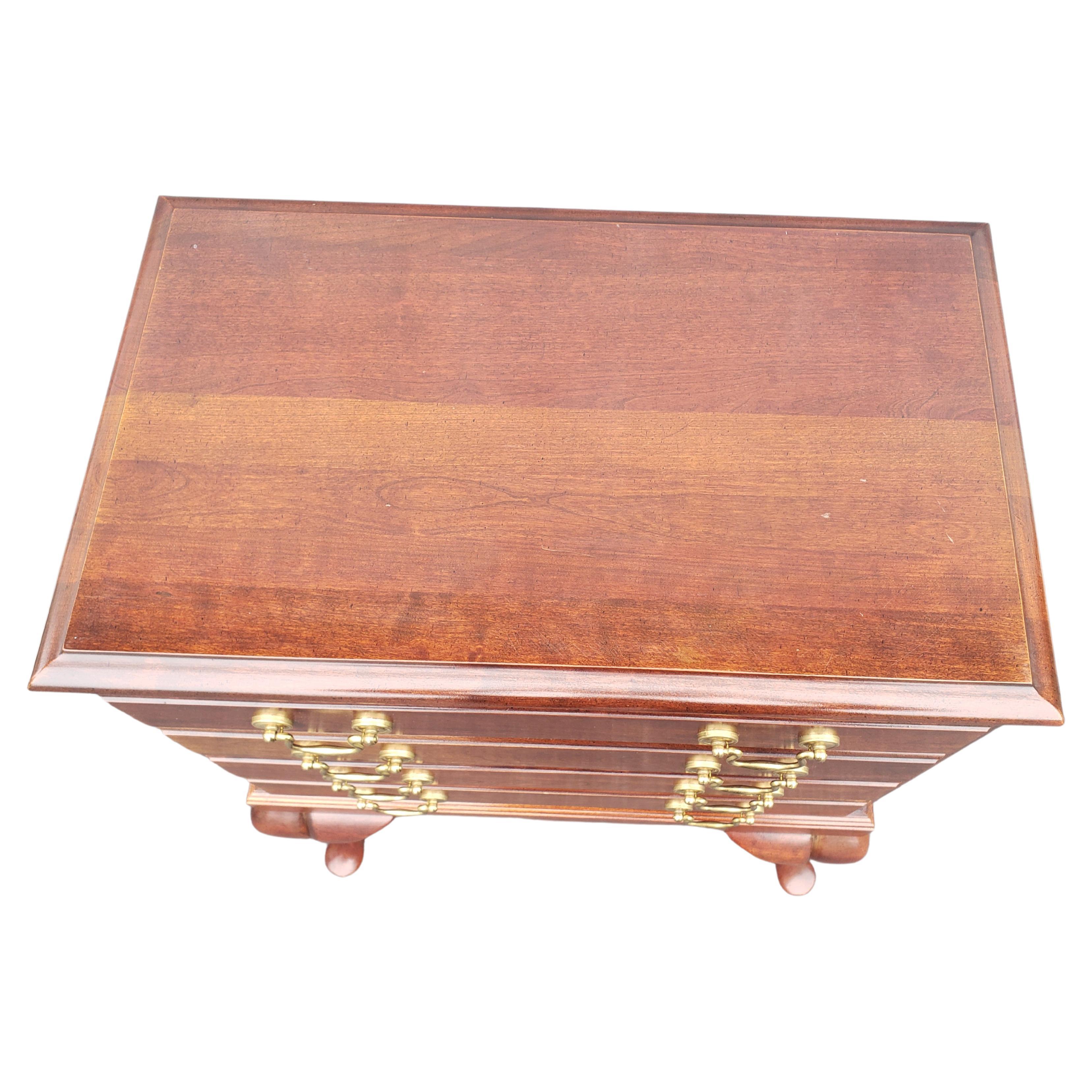 Woodwork Vintage Chippendale Mahogany 4 Drawer Silver Chest, Circa 1970s