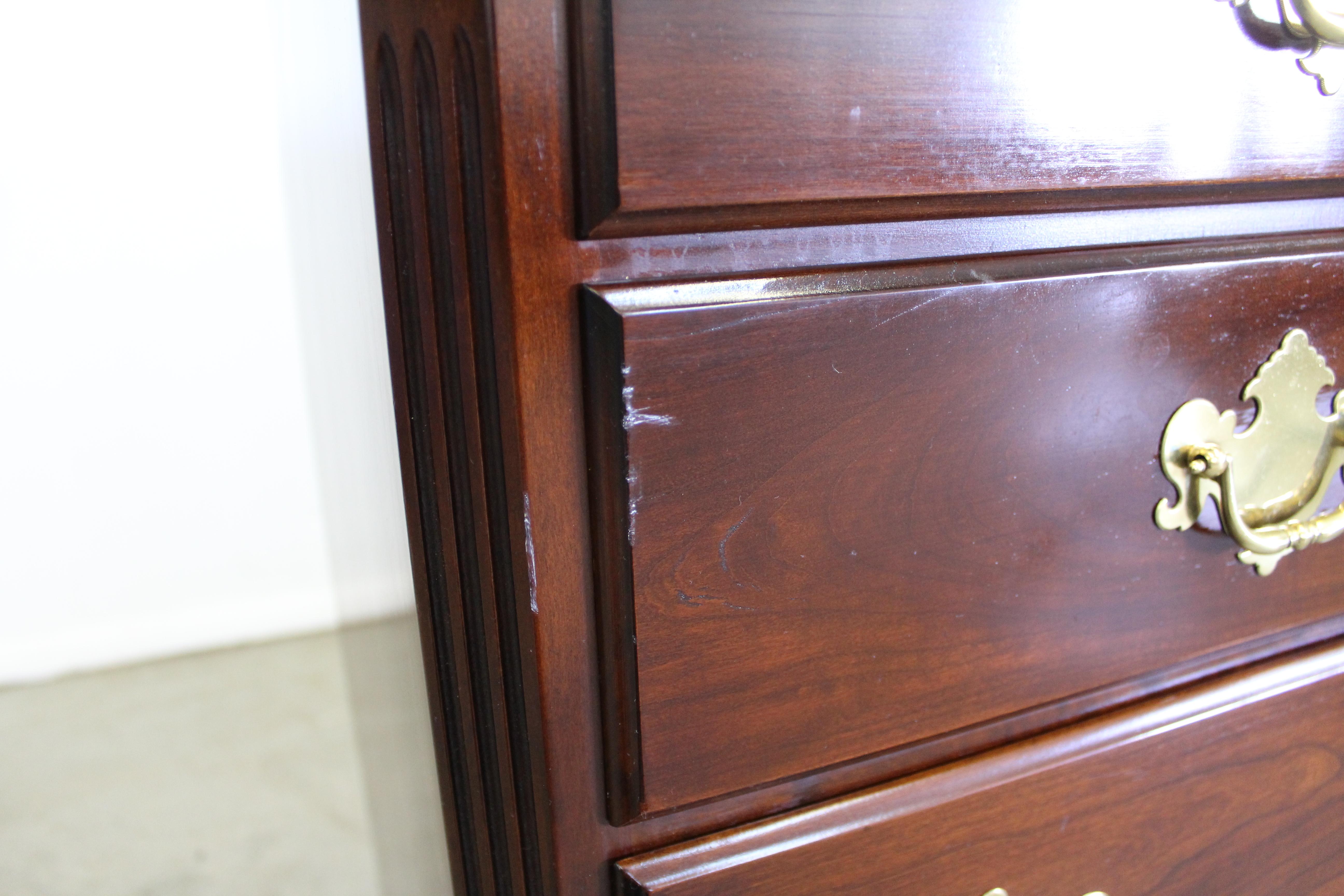 Vintage Chippendale Statton Old Town Cherry Dresser 4