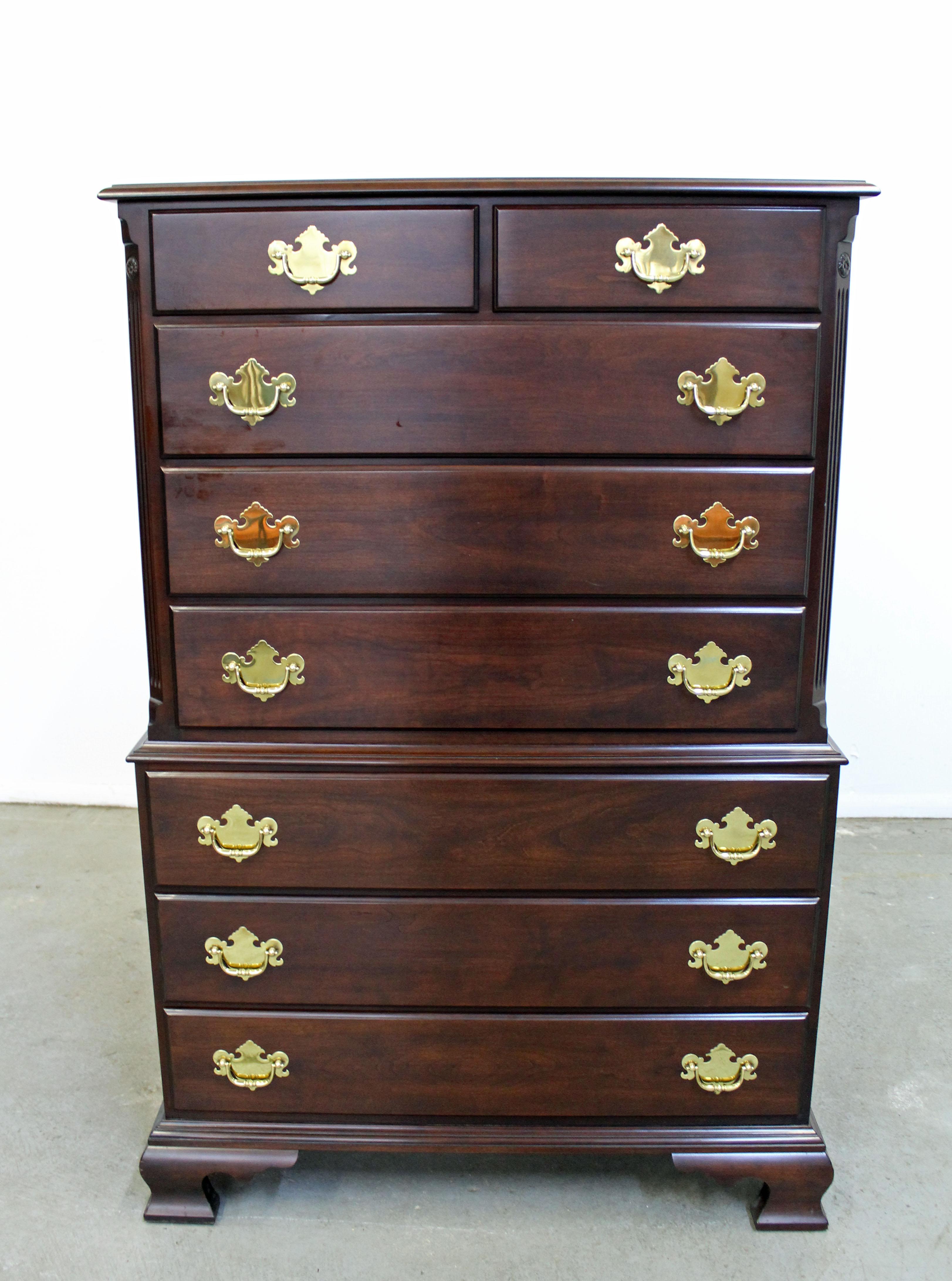 American Vintage Chippendale Statton Old Town Cherry Dresser