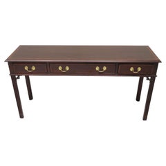 Chippendale Style Banded Mahogany Sofa Table by PENNSYLVANIA HOUSE