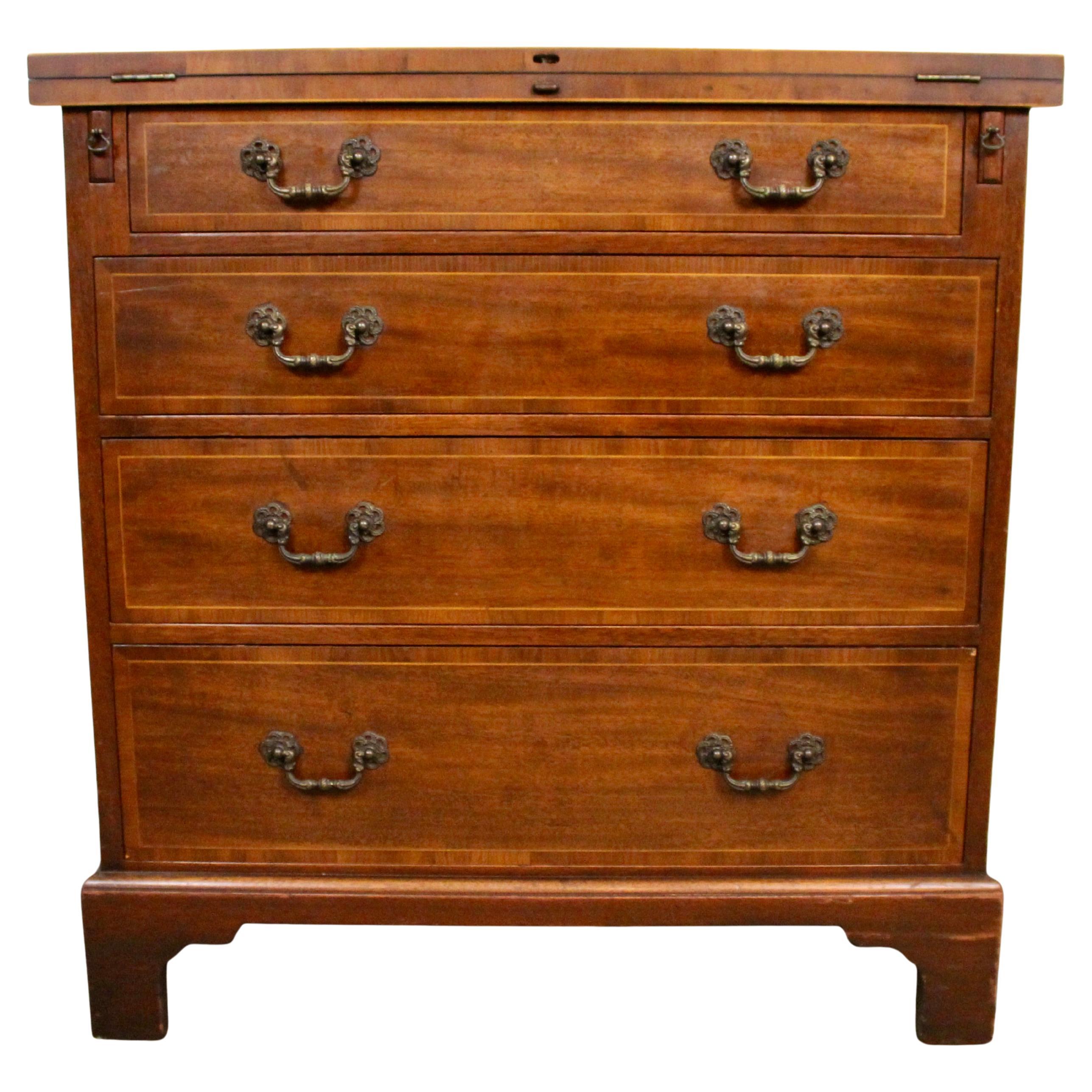 Vintage Chippendale Style Flip-Top Dresser by Baker Furniture