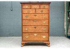 Vintage Chippendale Style Graduated Chest Of Drawers