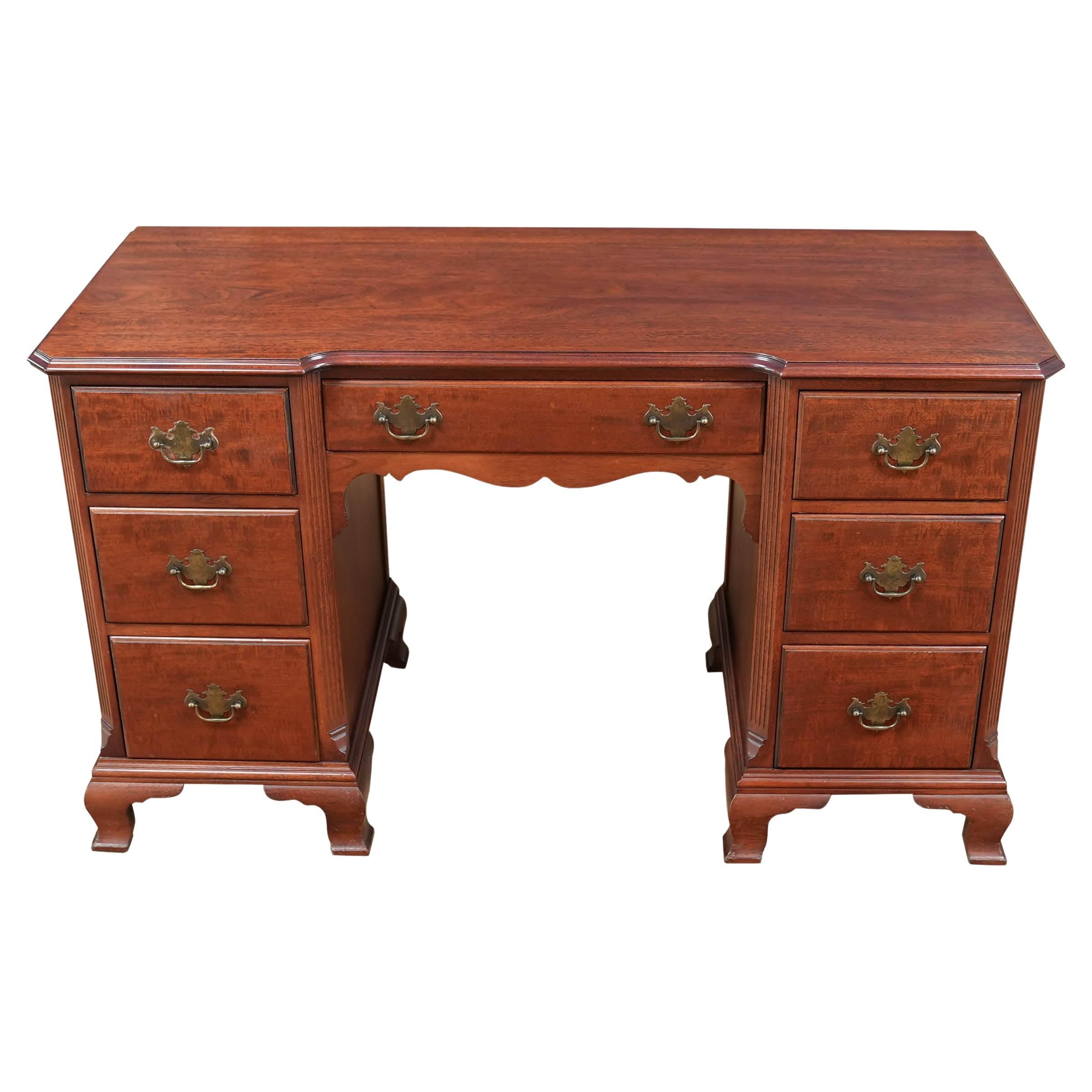Vintage Chippendale Style Kindel Desk For Sale