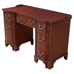 Bureau Vintage de style Chippendale en acajou