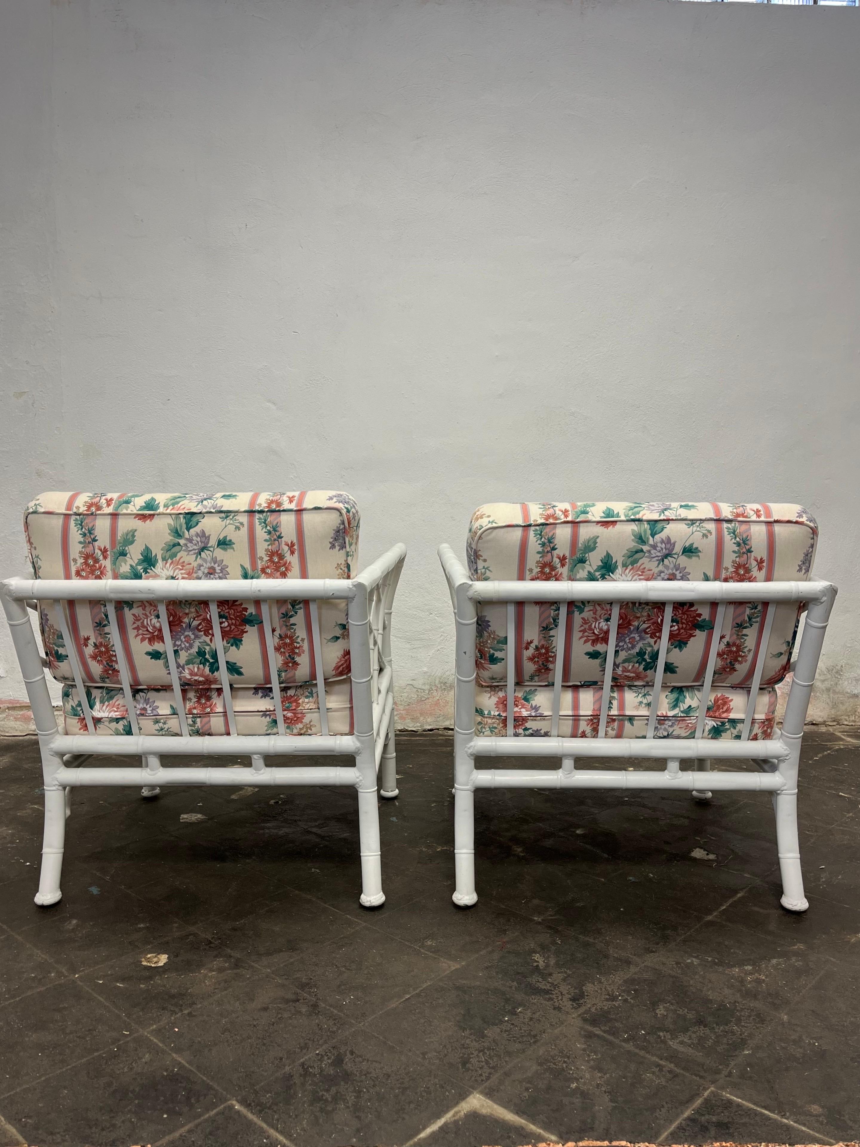 American Vintage Chippendale Style Patio Chairs by Meadowcraft