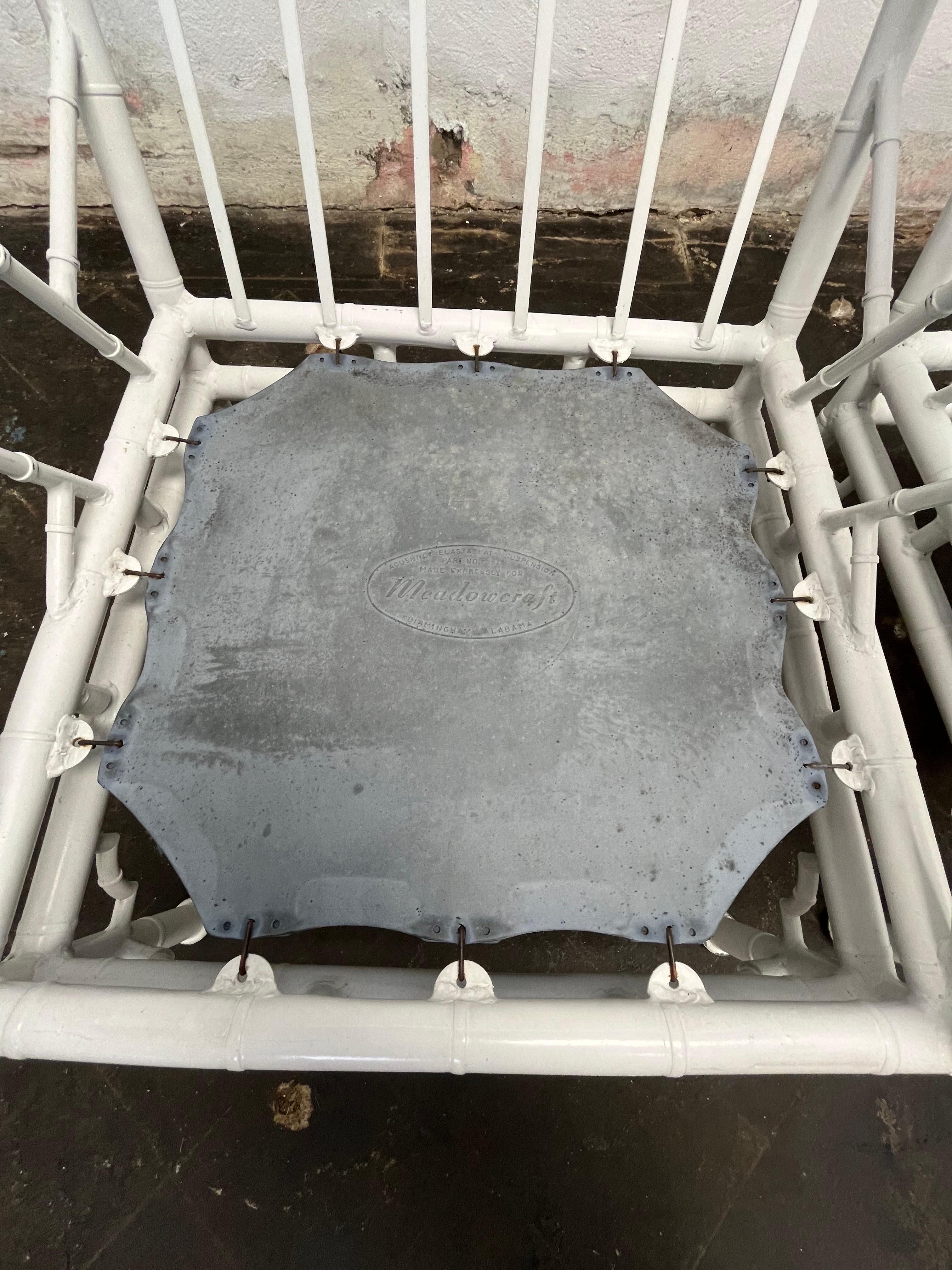 Metal Vintage Chippendale Style Patio Chairs by Meadowcraft