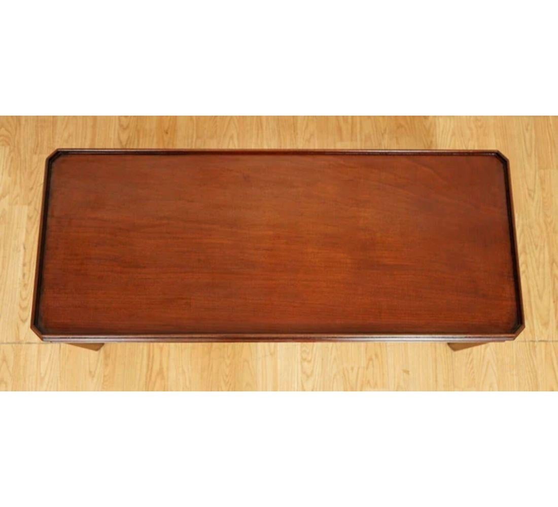 Hardwood Vintage Chippendale Style Solid Coffee Table, Early 20th Century For Sale