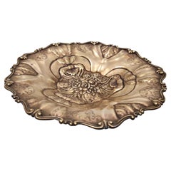 Vintage Chiseled and Embossed Cast Bronze Centerpiece / Bowl, Italy, 1930s