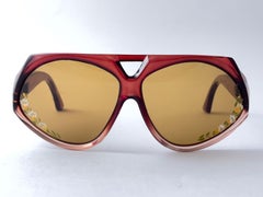 Lunettes de soleil vintage Chistil peintes à la main 1970 Made in France