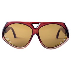 Lunettes de soleil vintage Chistil peintes à la main 1970 Made in France