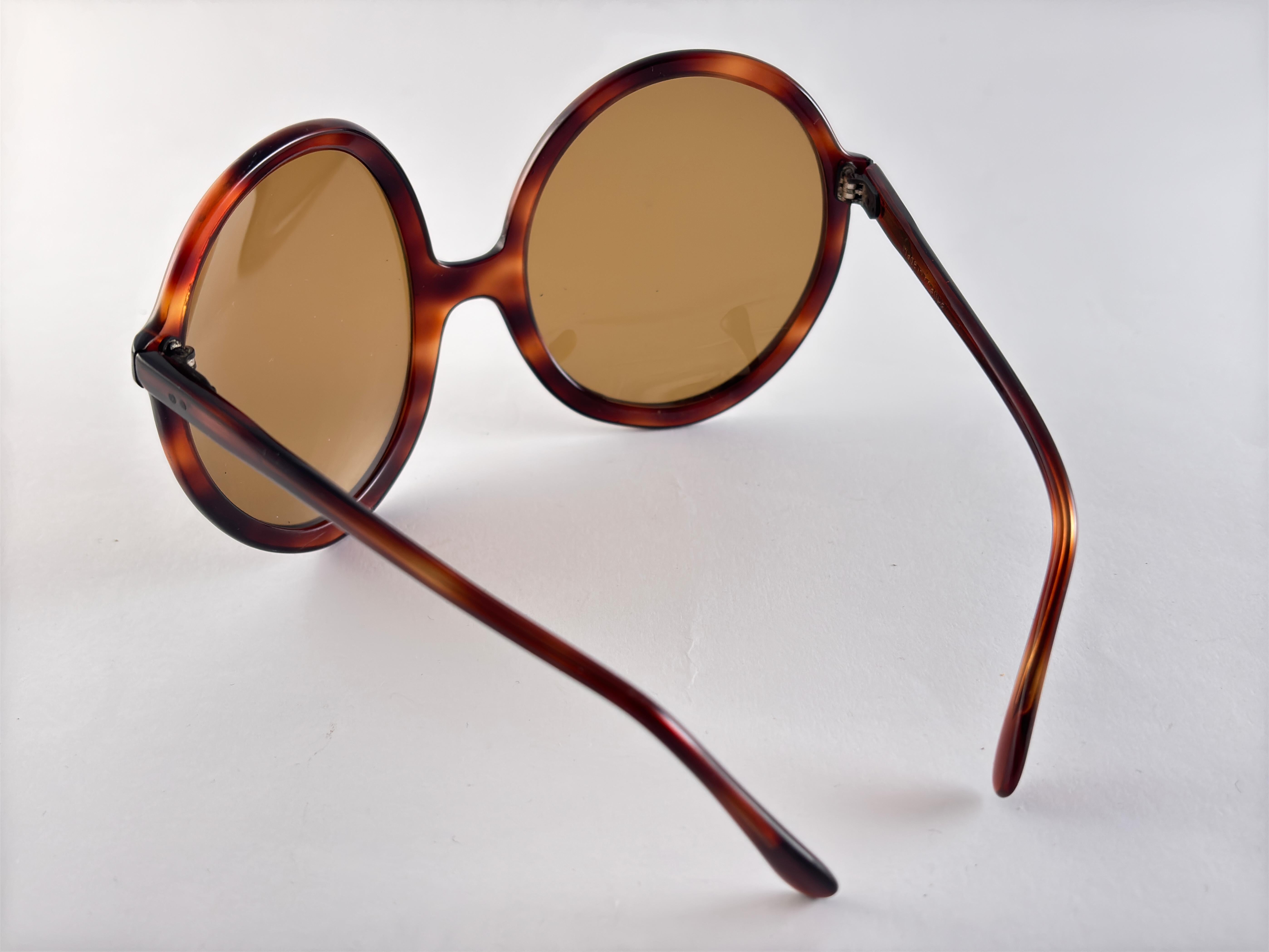 Vintage Chistil Übergroße Schildpatt-Sonnenbrille 1970, hergestellt in Frankreich im Angebot 1
