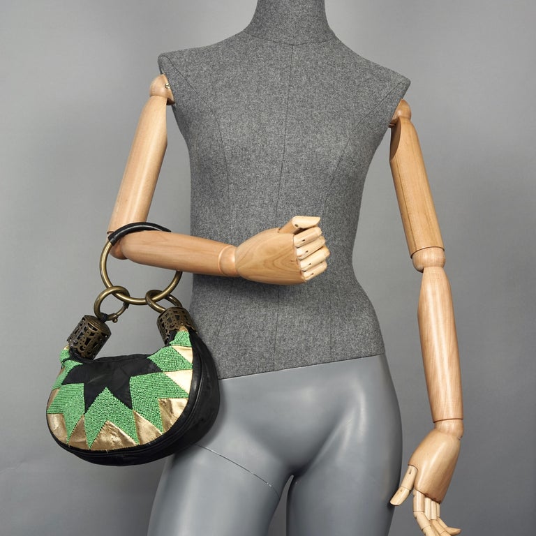 Vintage CHLOE Beaded Leather Bracelet Bag at 1stDibs vintage chloe