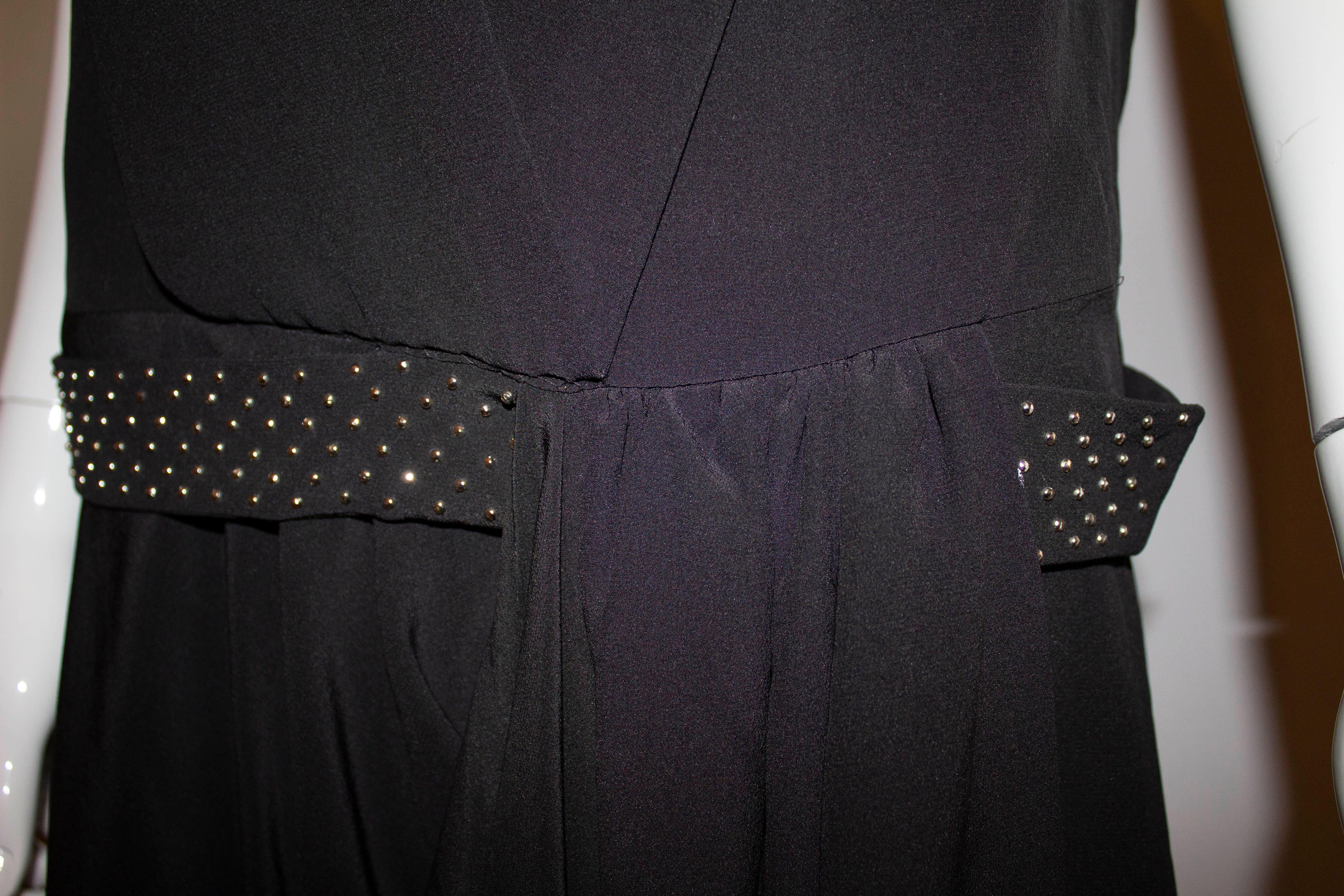 Women's Vintage Chloe Black Silk Dress For Sale