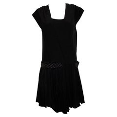 Retro Chloe Black Silk Dress
