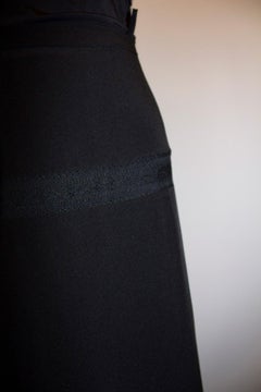 Vintage Chloe Black Silk Skirt