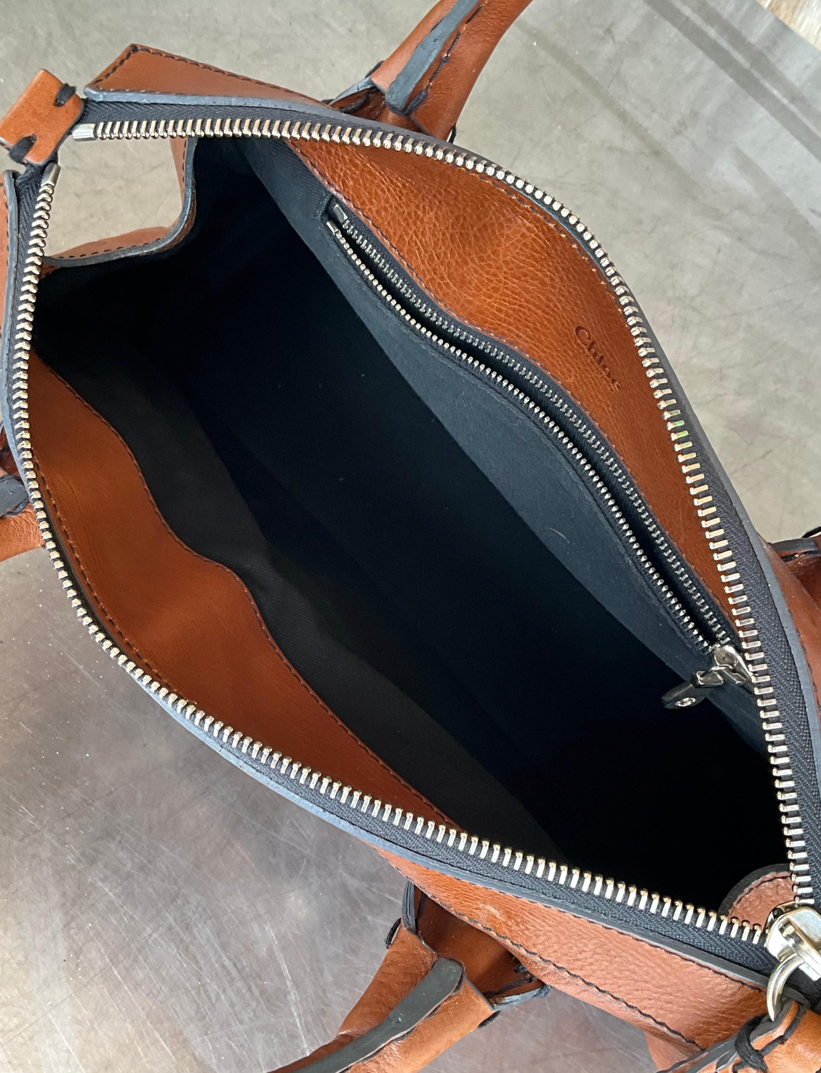 Vintage Chloe Edith Leather Tote For Sale 5