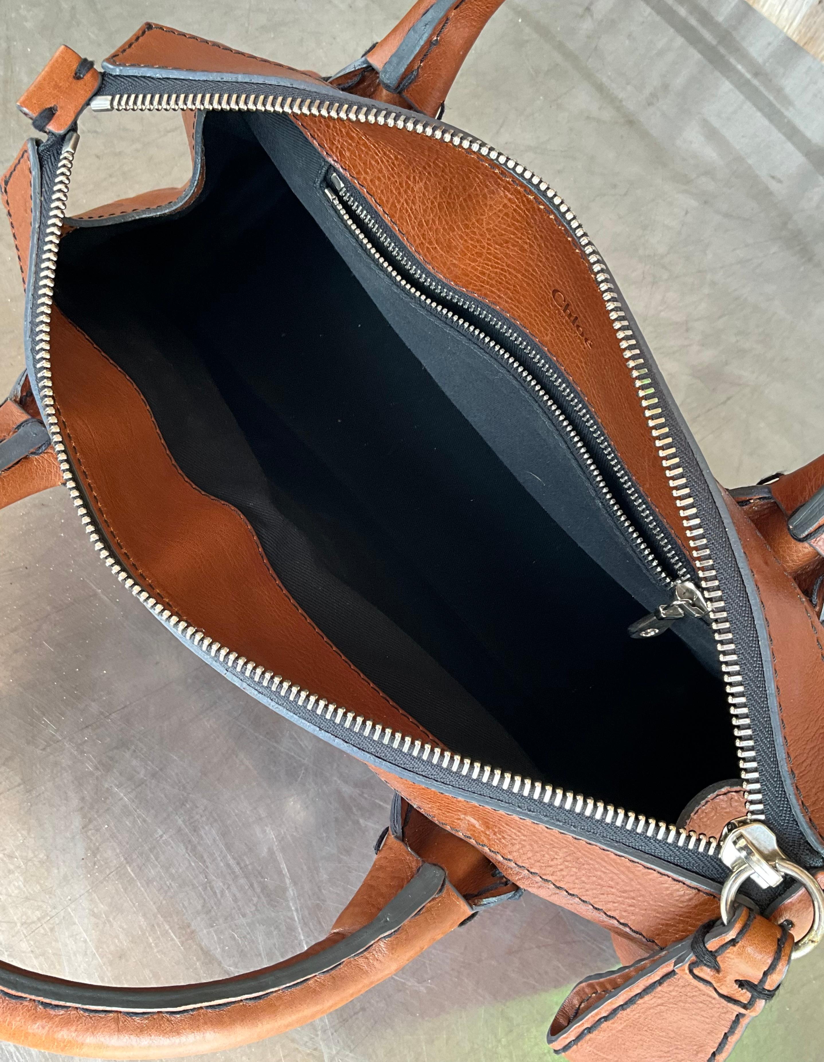 Vintage Chloe Edith Leather Tote For Sale 6