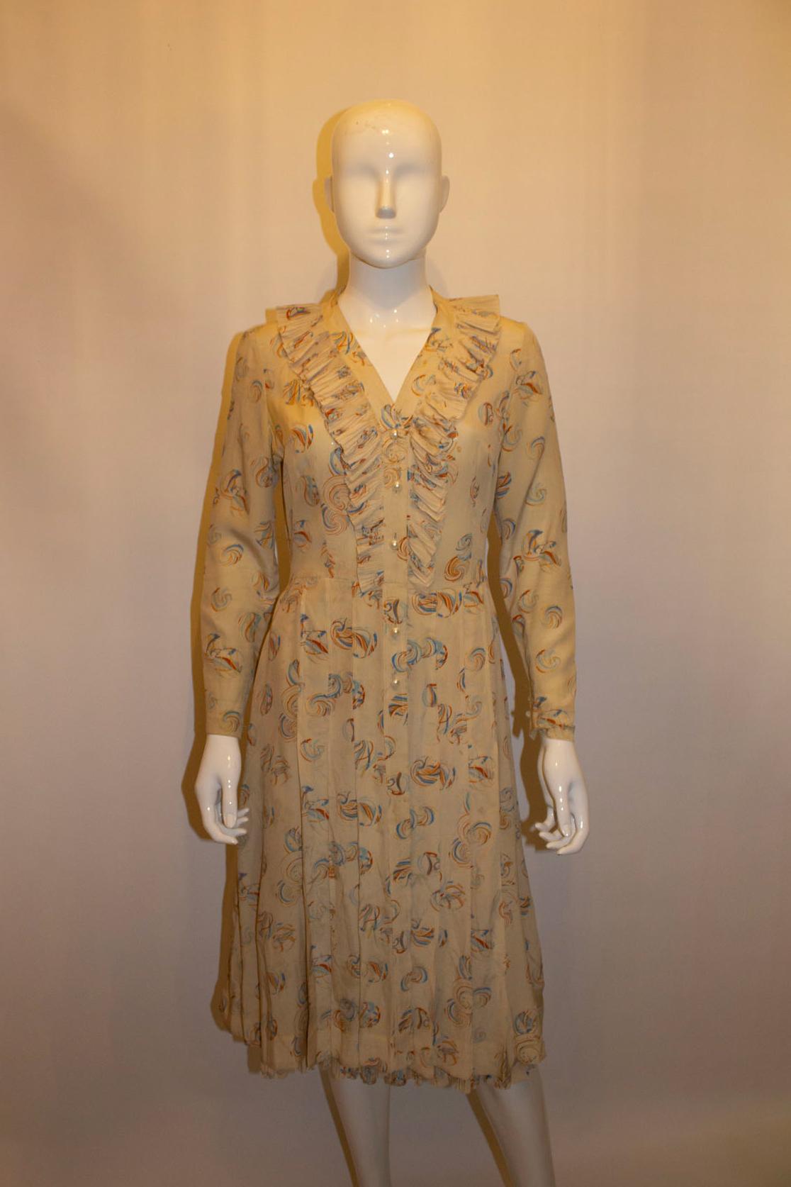 Vintage Chloe Silk Dress In Fair Condition For Sale In London, GB