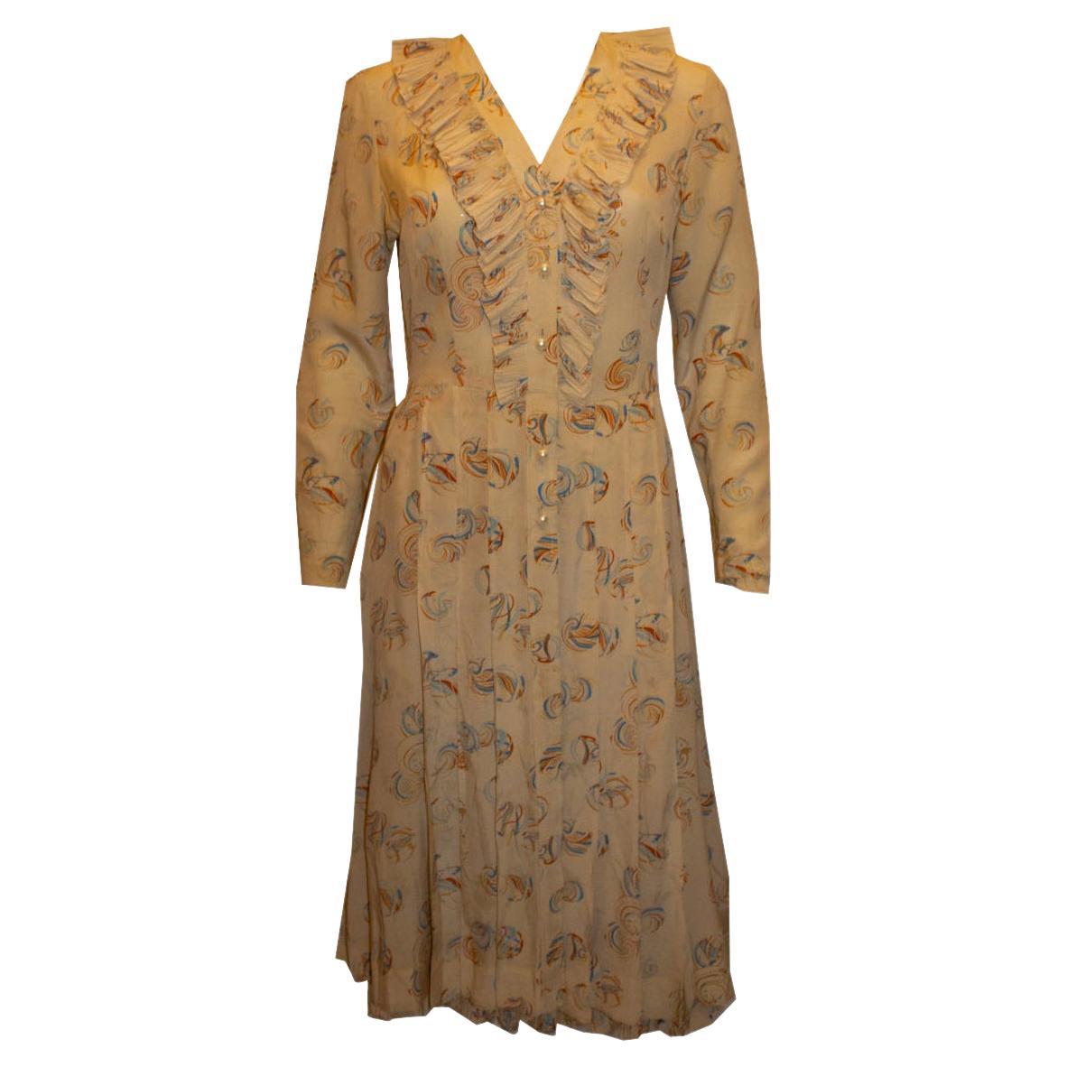 Vintage Chloe Silk Dress For Sale