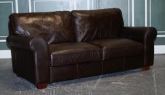 ViNTAGE CHOCOLATE BROWN ZWEI- BIS DREI-SITZ-SOFA