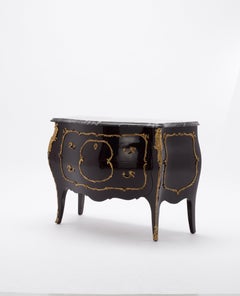 Vintage Chocolate Louis XV Style Commode