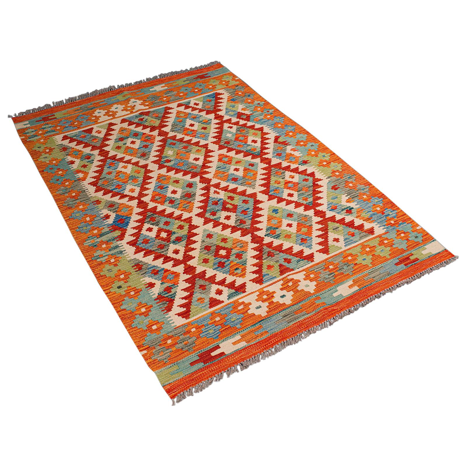 Vintage Red Hand Woven Oriental Rug For Sale at 1stDibs