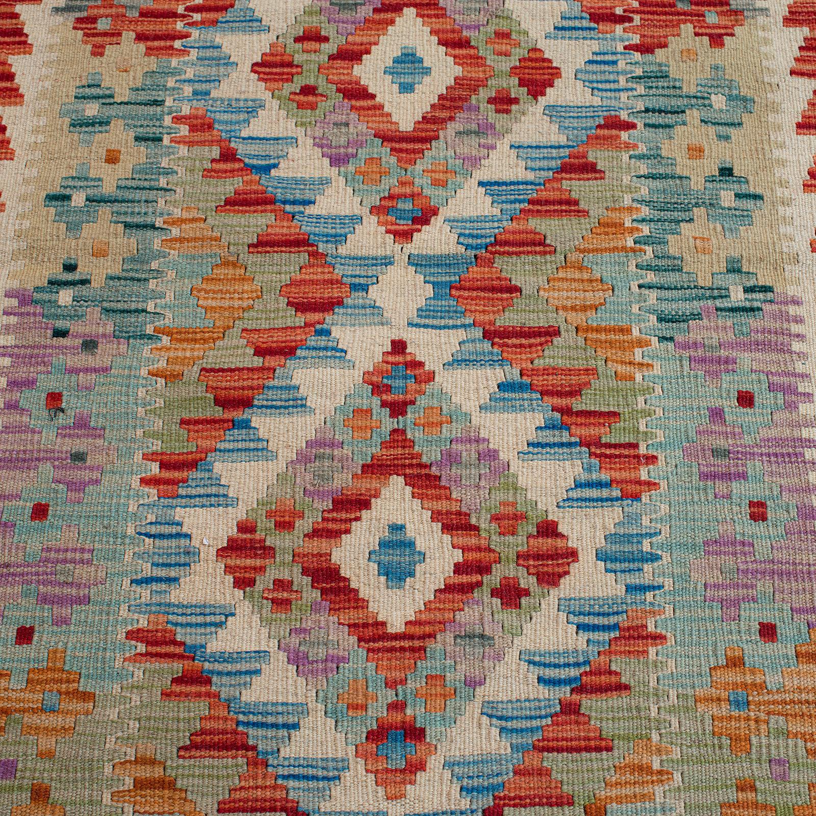 Vintage Choli Kilim Runner Persian Handwoven, Decorative Hall Carpet, circa 1960 For Sale 5