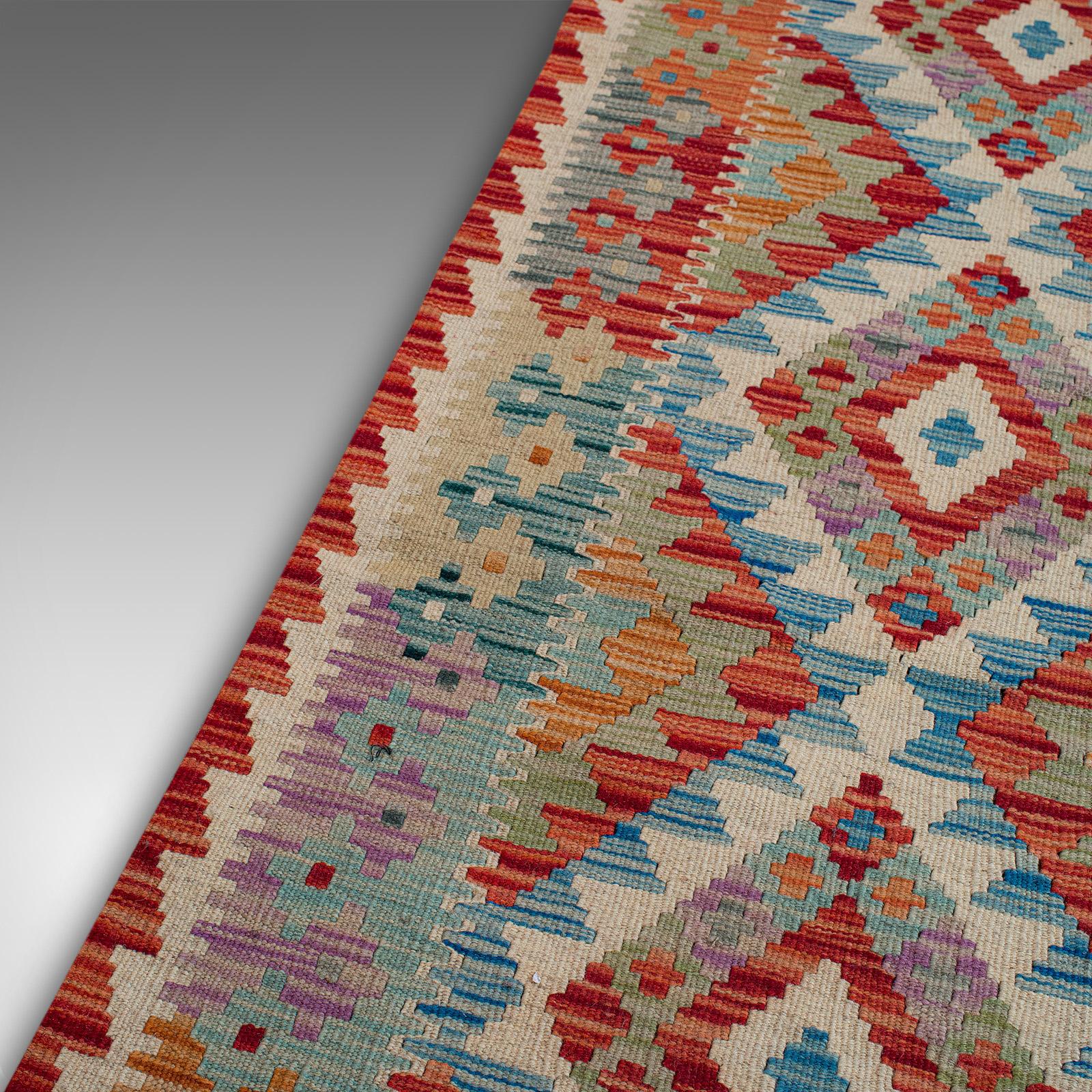 Vintage Choli Kilim Runner Persian Handwoven, Decorative Hall Carpet, circa 1960 For Sale 6