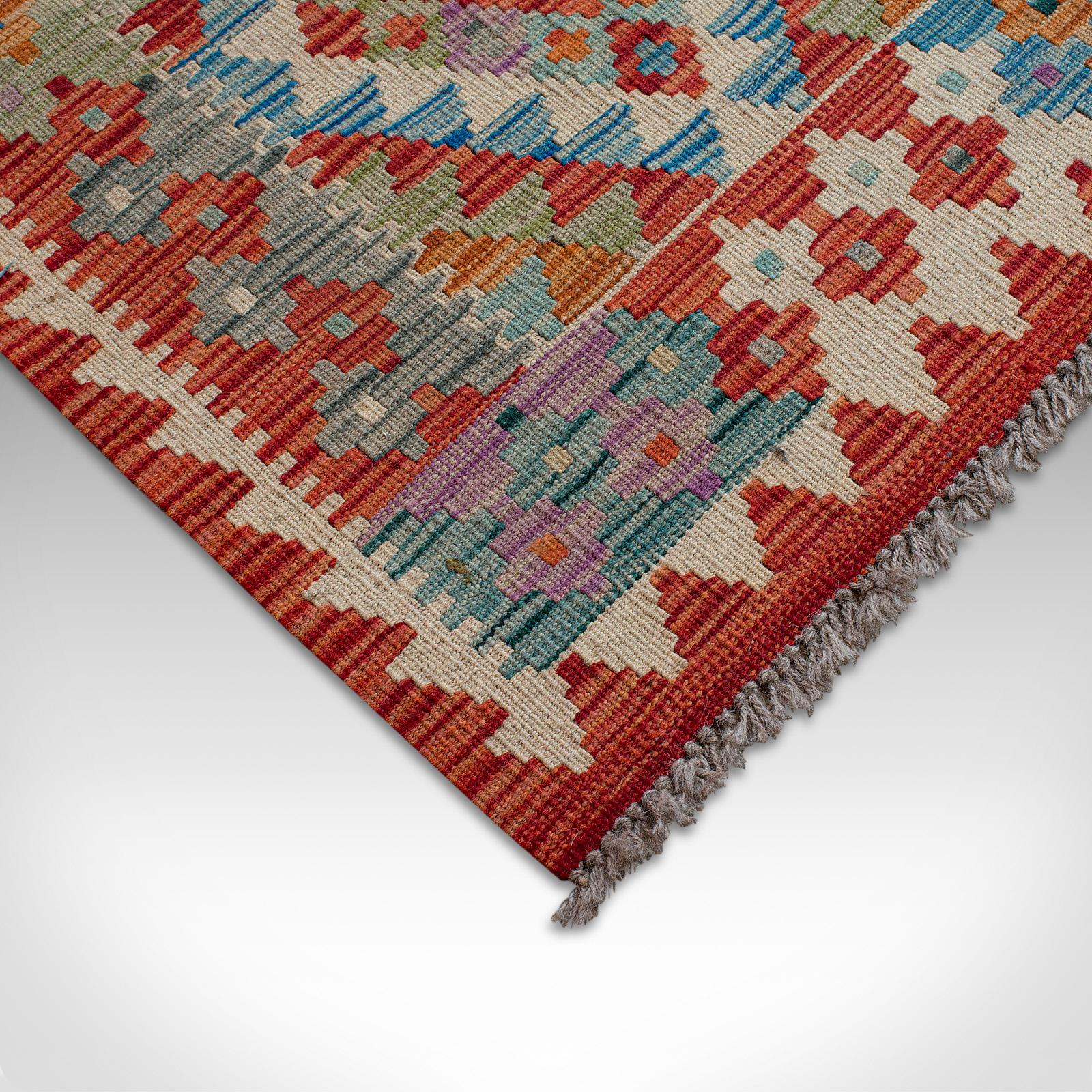 Vintage Choli Kilim Runner Persian Handwoven, Decorative Hall Carpet, circa 1960 For Sale 3