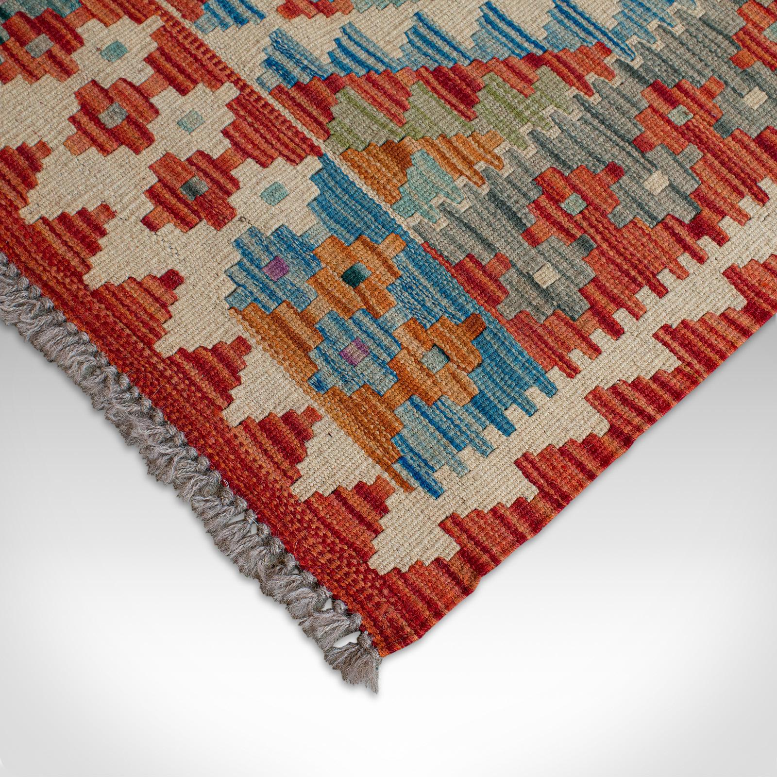 Vintage Choli Kilim Runner Persian Handwoven, Decorative Hall Carpet, circa 1960 For Sale 4