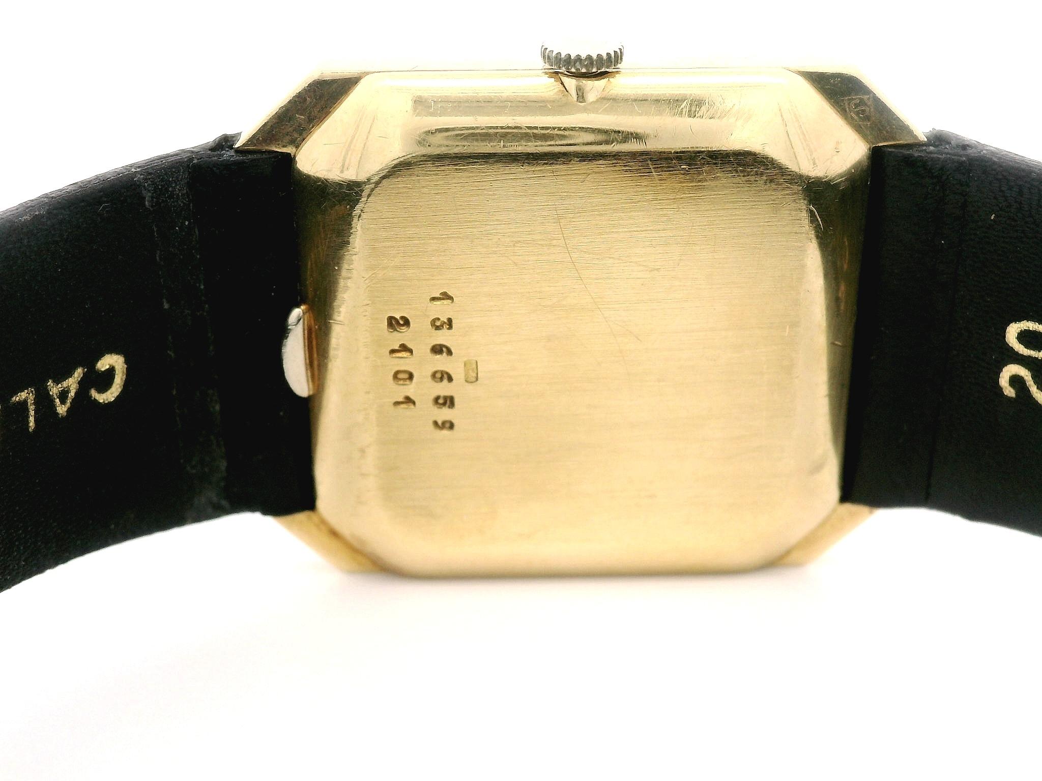 Chopard, montre mécanique octogonale fantaisie à gousset, 26 mm, en or 18 carats, réf. 2101 en vente 5
