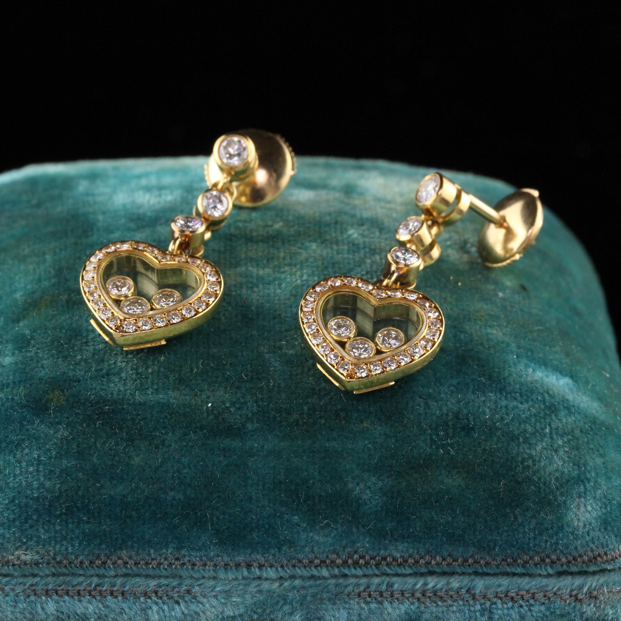 chopard gold earrings