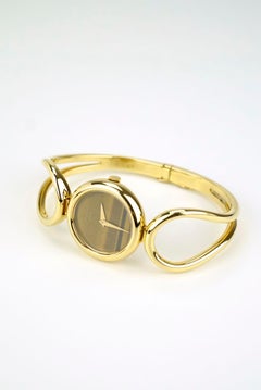 Chopard Montre-bracelet vintage pour femme en or jaune 18 carats, années 1970