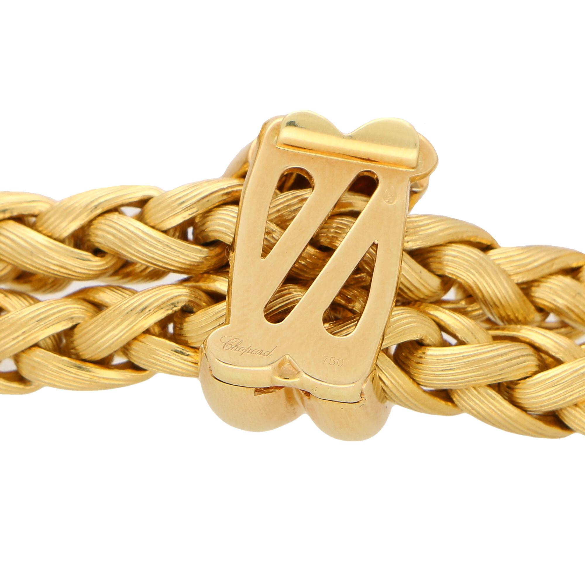 Retro Vintage Chopard Adjustable Tassel Necklace Set in 18 Karat Yellow Gold