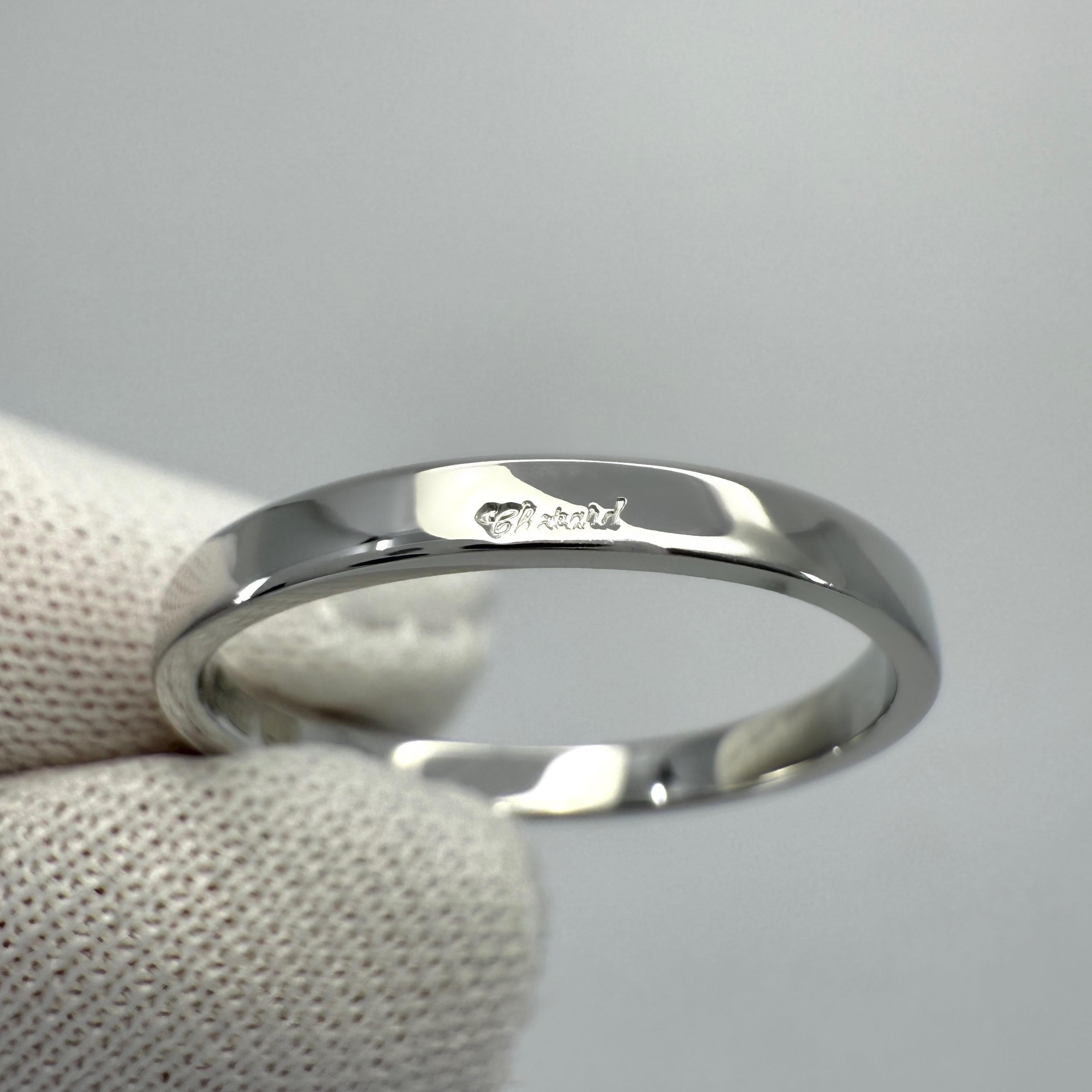 Vintage Chopard Asscher Cut Diamond Hidden Halo 18k White Gold Solitaire Ring For Sale 5